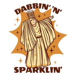 Insignia de cita Dabbin&#39; &#39;n&#39; sparklin&#39; Diseño PNG