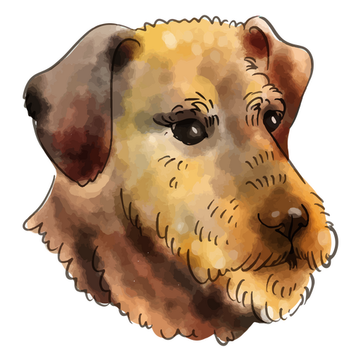 C?o de Welsh Terrier em aquarela Desenho PNG