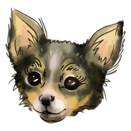 Watercolor Toy Terrier dog PNG Design Transparent PNG
