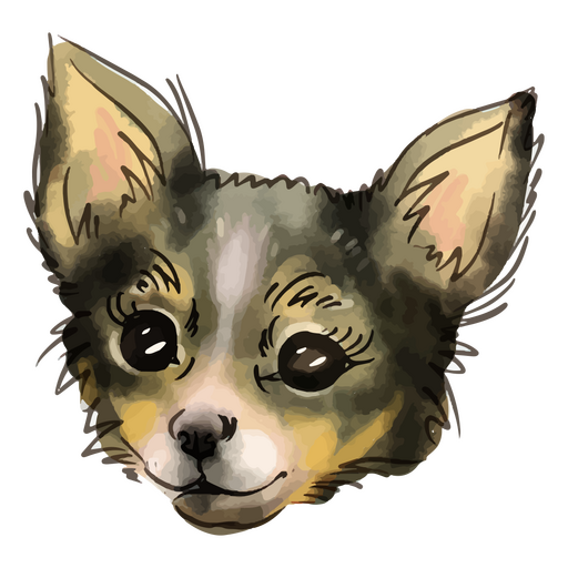 Aquarell Toy Terrier Hund PNG-Design