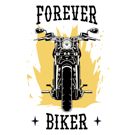 Distintivo de citação de transporte de motociclista para sempre Desenho PNG