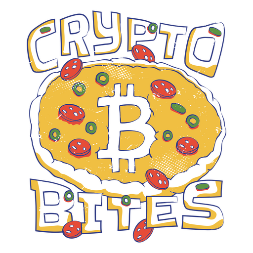 Crypto bites finances quote badge PNG Design