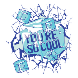 Du bist so cooles Bestätigungszitat-Abzeichen PNG-Design