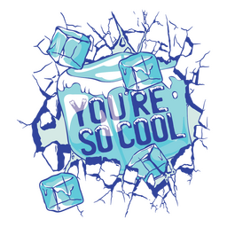 You're so cool affirmation quote badge