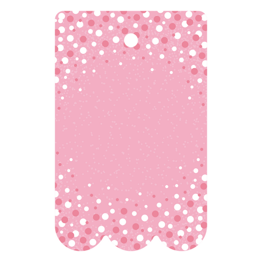 Pink polka dot gift tags PNG Design