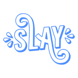 Matar trazo de sentimiento de palabra Diseño PNG