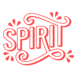 Spirit word sentiment stroke Transparent PNG