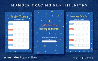 Number tracing kids KDP interior design