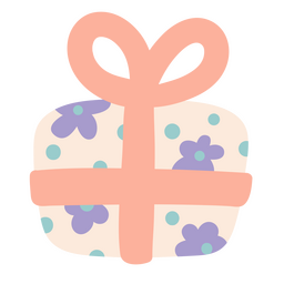 Icono de regalo de cumpleaños de unicornio