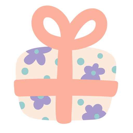 ícone de presente de aniversário de unicórnio Desenho PNG