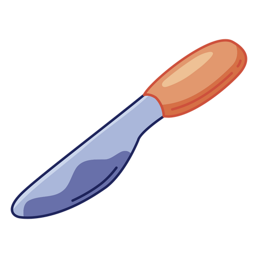 Cuchillo azul y naranja Diseño PNG
