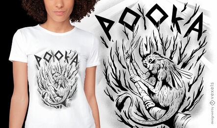 Celtic creature pooka t-shirt design