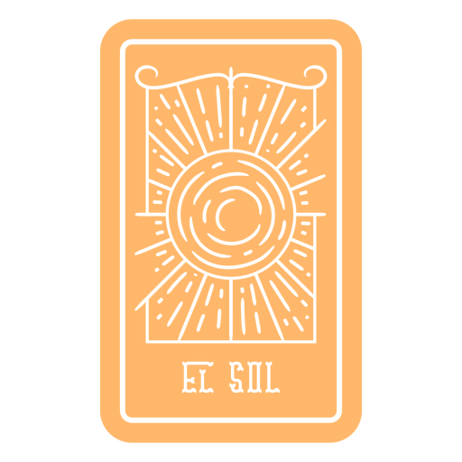 Día de los muertos El Sol Lotteriekarte ausgeschnitten PNG-Design