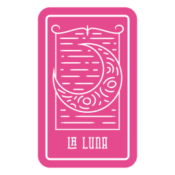 Día de los muertos La Luna tarjeta de lotería recortada Diseño PNG