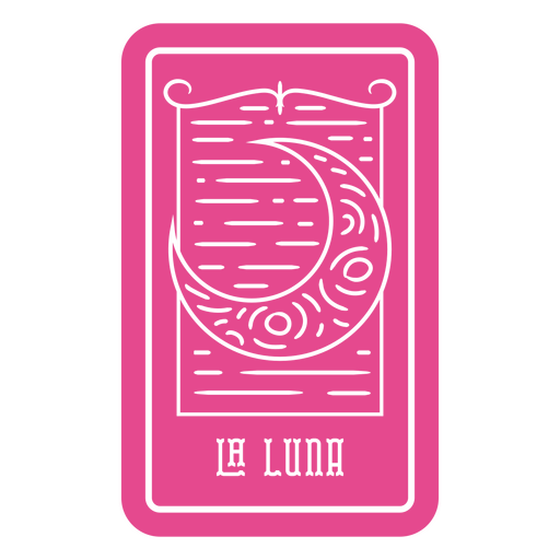 Día de los muertos La Luna tarjeta de lotería recortada Diseño PNG