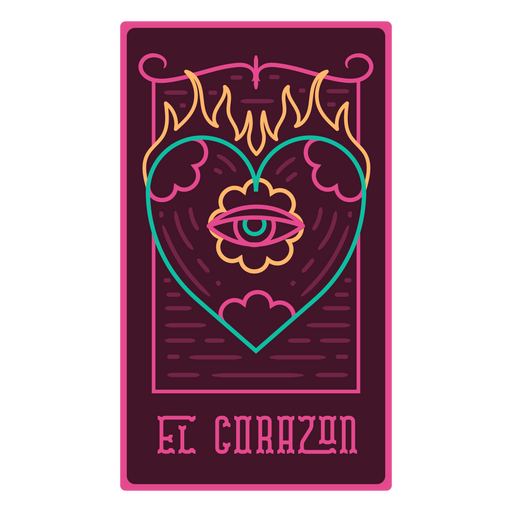 Cartão de loteria Dia de los muertos El Corazon Desenho PNG