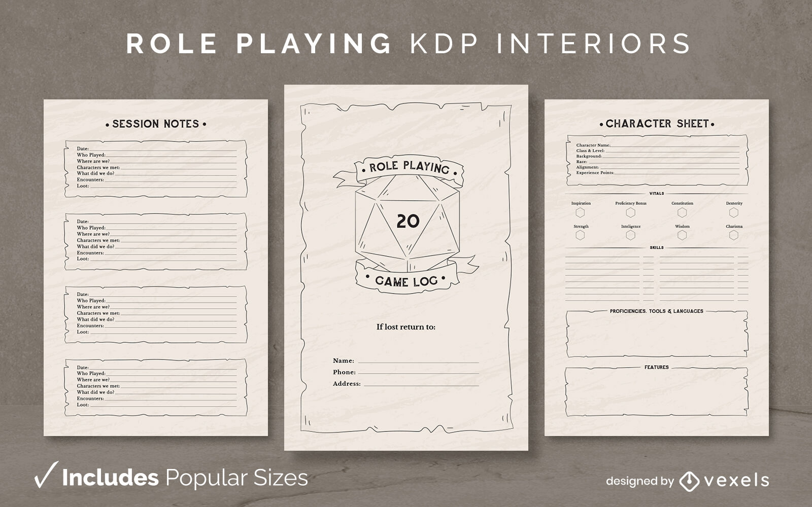 Juego de roles KDP diseño de interiores