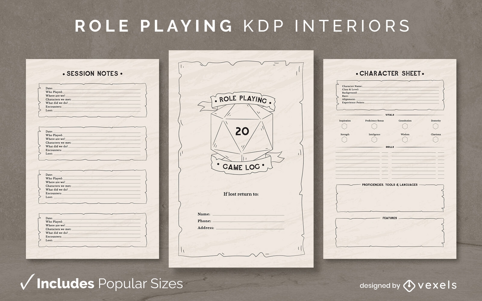 Role playing KDP interior design