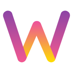 Gradient Buchstabe W Alphabet PNG-Design