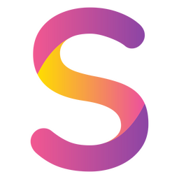 Alfabeto de letra S gradiente Desenho PNG