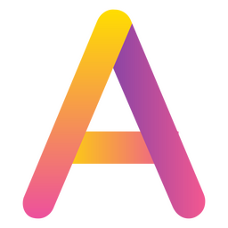 Gradiente letra un alfabeto Diseño PNG Transparent PNG