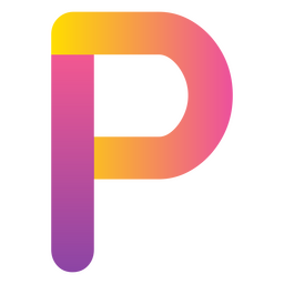 Alfabeto da letra P gradiente Desenho PNG