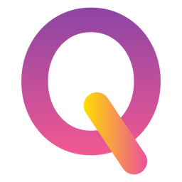 Gradient Buchstabe Q Alphabet PNG-Design