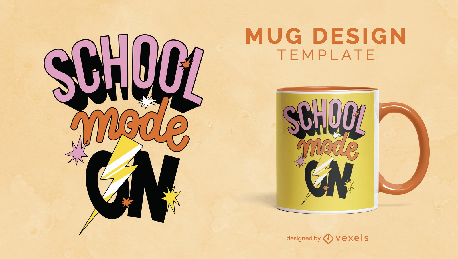 School mode on mug design