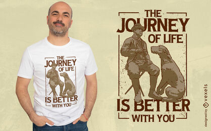 Hunde Freundschaft und Liebe Zitat T-Shirt-Design