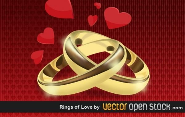 Ringe Der Liebe Vektor Download