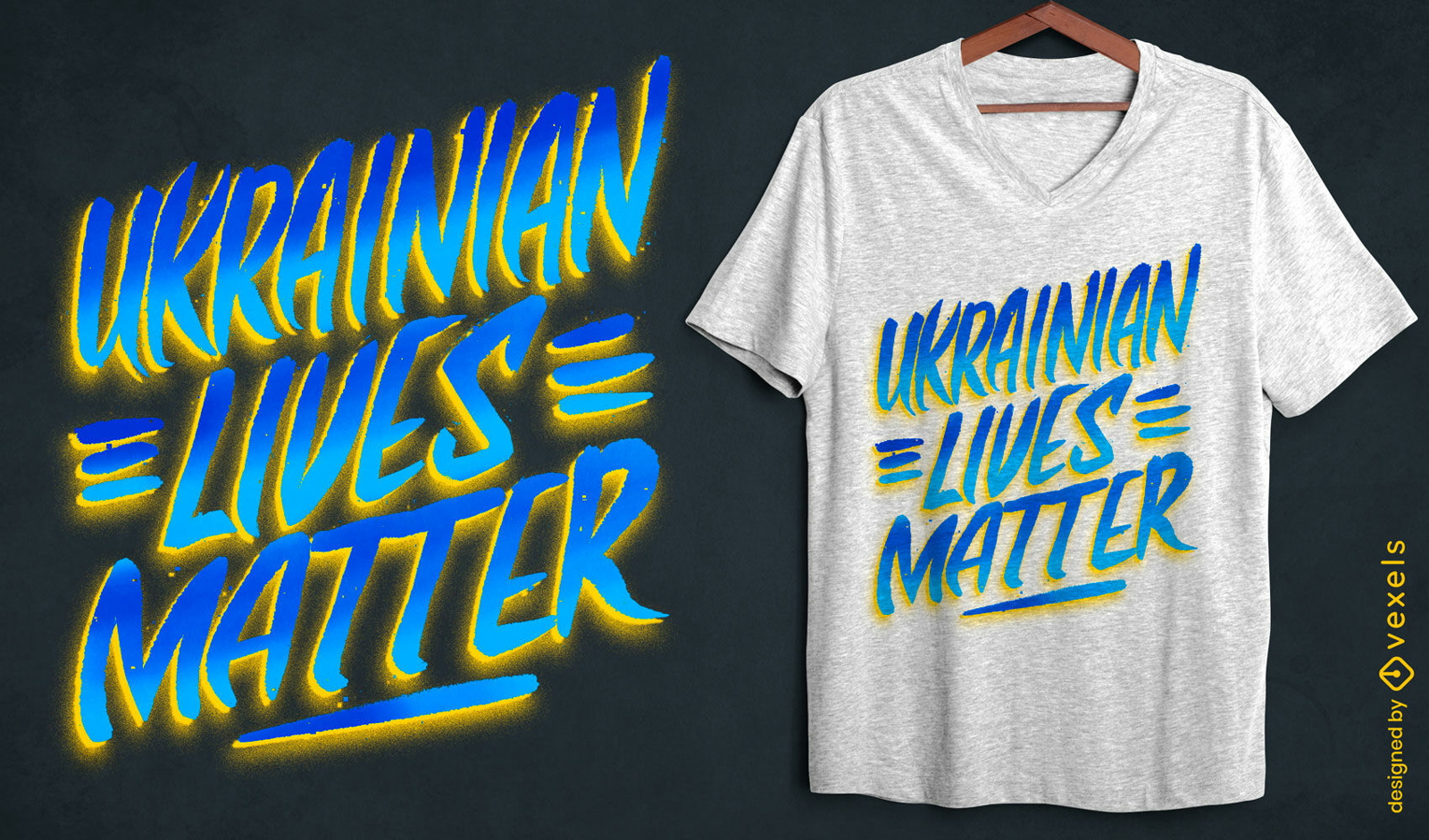 Ukrainian lives matter t-shirt design