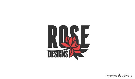 Diseño de logotipo de diseños de rosas.