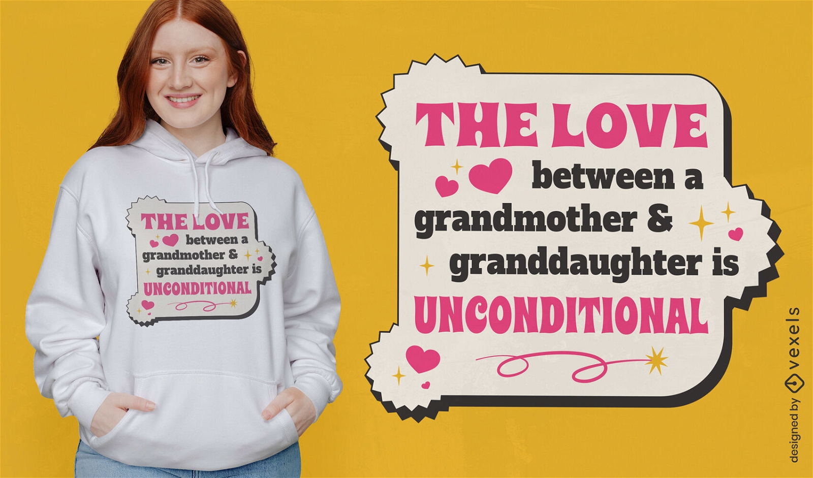 Grandmother love quote t-shirt design