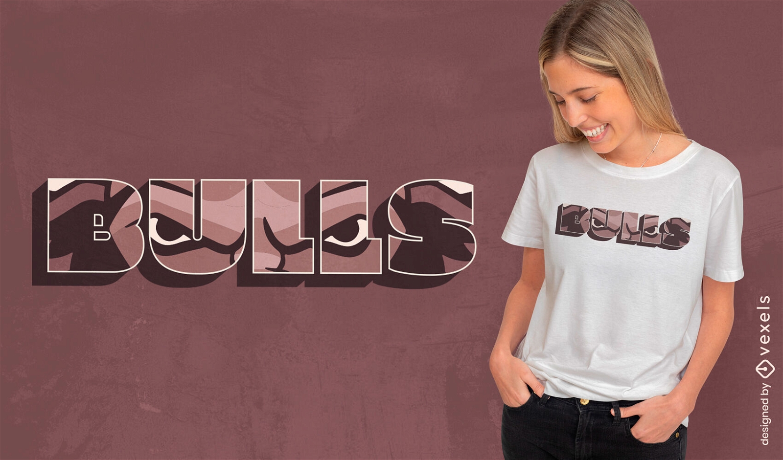 Bull Eyes zitieren T-Shirt-Design