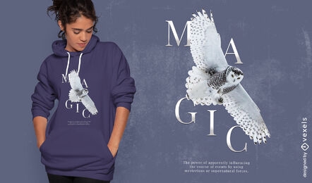 Owl bird animal flying t-shirt design