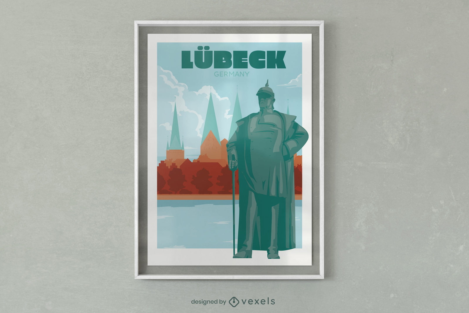 Plakatdesign der Stadt Lübeck in Deutschland