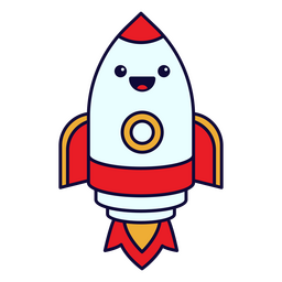 Design PNG E SVG De Personagem Kawaii De Desenho Animado De Nave Espacial  Para Camisetas