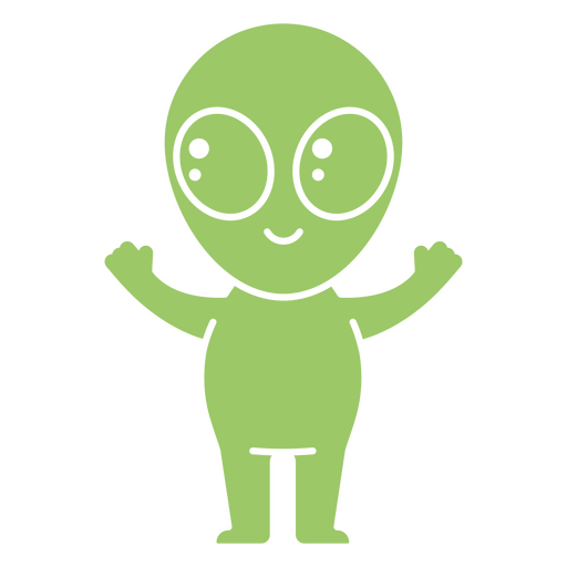 Design PNG E SVG De Personagem De Desenho Animado Alienígena Kawaii  Espacial Para Camisetas