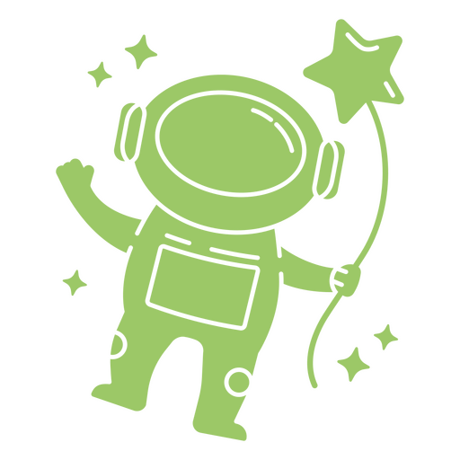 Personagem de desenho de astronauta espacial cortado Desenho PNG