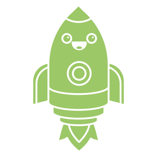 Spacecraft cartoon cut out character PNG Design