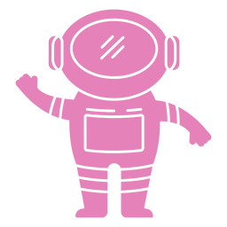 Space astronaut cut out character PNG Design