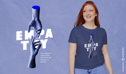 Hands reaching for each other t-shirt design
