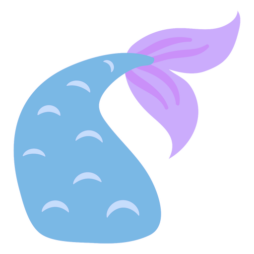 Blauer Meerjungfrauenschwanz PNG-Design