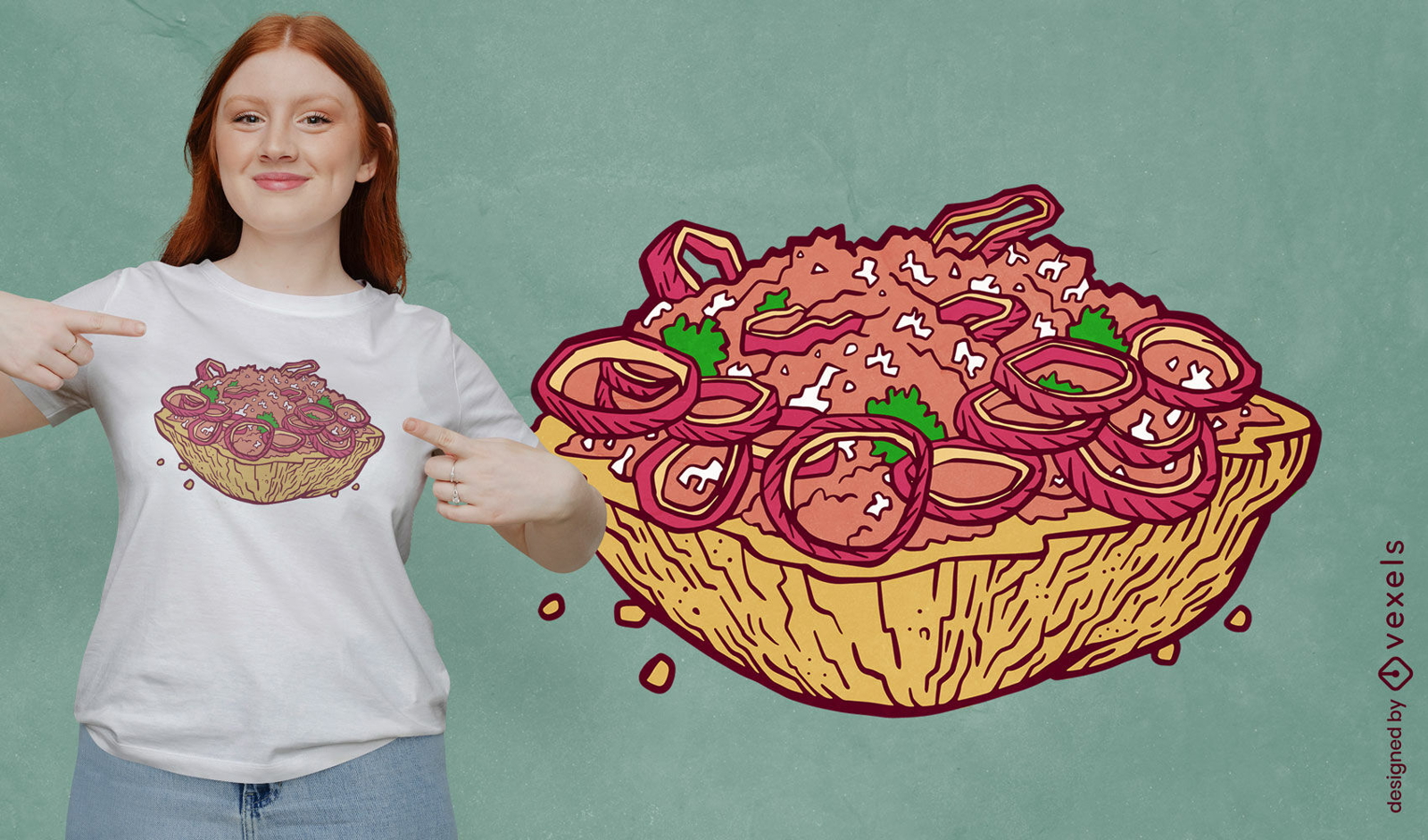 Traditionelles deutsches Food-T-Shirt-Design