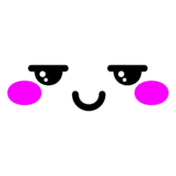 Kawaii Smug Face Emoji PNG & SVG Design For T-Shirts