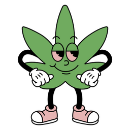 Weed Retro Cartoon PNG & SVG Design For T-Shirts