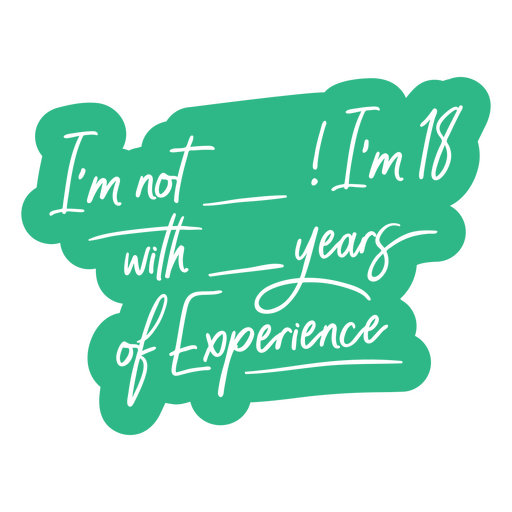 Cita de cumpleaños de años divertidos recortada Diseño PNG