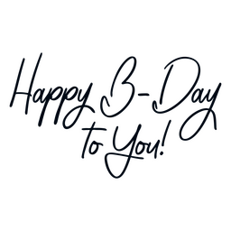 Feliz aniversário para você citar letras Desenho PNG