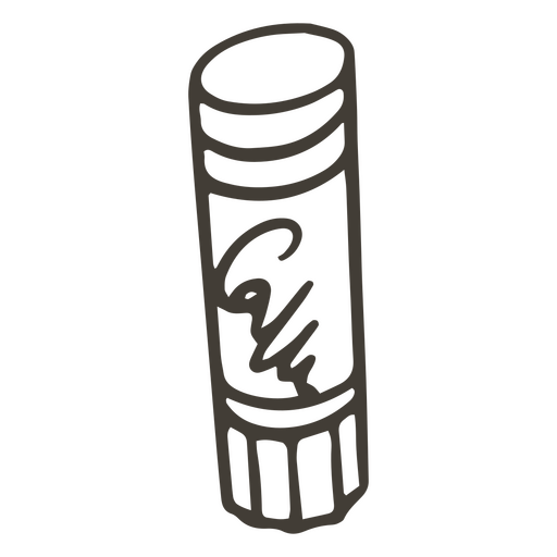 Tube mit Leim-Schulsymbol PNG-Design
