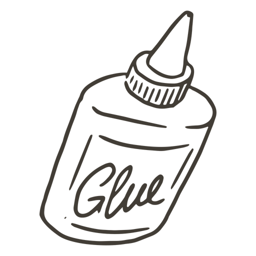Bottle of glue PNG Design